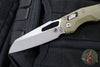 Microtech Knives- M.S.I. Ram-Lok Folder- Fluted OD Green G-10 Handle- Apocalyptic Plain Edge Blade 210-10 APFLGTOD
