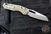 Microtech Knives- M.S.I. Ram-Lok Folder- Fluted OD Green G-10 Handle- Apocalyptic Plain Edge Blade 210-10 APFLGTOD