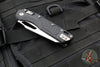 Microtech Knives- M.S.I. Ram-Lok Folder- Frag Pattern Black G-10 Handle- Stonewash Plain Edge Blade 210-10 FRGTBK