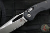 Microtech Knives- M.S.I. Ram-Lok Folder- Fluted Black G-10 Handle- Apocalyptic Part Serrated Edge Blade 210-11 APFLGTBK