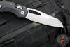 Microtech Knives- M.S.I. Ram-Lok Folder- Fluted Black G-10 Handle- Apocalyptic Part Serrated Edge Blade 210-11 APFLGTBK