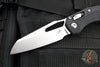 Microtech Knives- M.S.I. Ram-Lok Folder- Black Tri-Grip Injection Molded Handle- Stonewash Plain Edge Blade 210T-10 PMBK