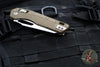 Microtech Knives- M.S.I. Ram-Lok Folder- Dark Earth Tri-Grip Injection Molded Handle- Stonewash Plain Edge Blade 210T-10 PMDE
