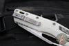 Microtech Knives- M.S.I. Ram-Lok Folder- White Tri-Grip Injection Molded Handle- Apocalyptic Part Serrated Edge Blade 210T-11 APPMWH