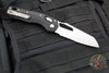 Microtech Knives- M.S.I. Ram-Lok Folder- Black Tri-Grip Injection Molded Handle- Stonewash Part Serrated Edge Blade 210T-11 PMBK