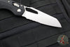 Microtech Knives- M.S.I. Ram-Lok Folder- Black Tri-Grip Injection Molded Handle- Stonewash Part Serrated Edge Blade 210T-11 PMBK