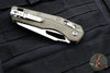 Microtech Knives- M.S.I. Ram-Lok Folder- OD Green Tri-Grip Polymer Handle- Stonewash Part Serrated Edge Blade 210T-11 PMOD