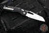 Microtech Knives- M.S.I. Ram-Lok Folder- Black Tri-Grip Injection Molded Handle- Stonewash Full Serrated Edge Blade 210T-12 PMBK
