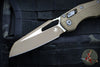 Microtech Knives- M.S.I. Ram-Lok Folder- Dark Earth Tri-Grip Injection Molded Handle- Cerakoted Dark Earth Plain Edge Blade- Bead Blast Hardware 210T-1 PMCDE