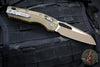 Microtech Knives- M.S.I. Ram-Lok Folder- Dark Earth Tri-Grip Injection Molded Handle- Cerakoted Dark Earth Plain Edge Blade- Bead Blast Hardware 210T-1 PMCDE
