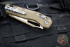 Microtech Knives- M.S.I. Ram-Lok Folder- Dark Earth Tri-Grip Injection Molded Handle- Cerakoted Dark Earth Plain Edge Blade- Bead Blast Hardware 210T-1 PMCDE