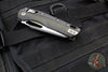 Microtech Knives- M.S.I. Ram-Lok Folder- Bazooka Green/Black Finished Tri-Grip Injection Molded Handle- Cerakoted Bazooka Green Plain Edge Blade 210T-1 PMFBO