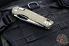 Microtech Knives- M.S.I. Ram-Lok Folder- OD Green Tri-Grip Injection Molded Handle- Black Plain Edge Blade- Bead Blast Hardware 210T-1 PMOD