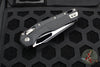 Microtech Knives- M.S.I. Ram-Lok Folder- Black Tri-Grip Injection Molded Handle- Black Part Serrated Edge Blade- Bead Blast Hardware 210T-2 PMBK