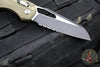 Microtech Knives- M.S.I. Ram-Lok Folder- OD Green Tri-Grip Injection Molded Handle- Black Part Serrated Edge Blade- Bead Blast Hardware 210T-2 PMOD
