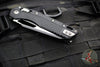 Microtech Knives- M.S.I. Ram-Lok Folder- Black Tri-Grip Injection Molded Handle- Black Full Serrated Edge Blade- Bead Blast Hardware 210T-3 PMBK