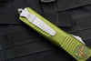 Microtech Combat Hellhound Razor OTF Knife- OD Green Handle- Apocalyptic Plain Edge Blade 219R-10 APODS
