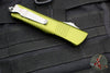 Microtech Combat Hellhound Razor OTF Knife- OD Green Handle- Apocalyptic Plain Edge Blade 219R-10 APODS