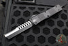 Microtech Combat Hellhound Razor OTF Knife- Tactical- Black Handle- Black Plain Edge Blade 219R-1 TS