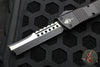 Microtech Combat Hellhound Razor OTF Knife- Tactical- Black Handle- Black Plain Edge Blade 219R-1 TS
