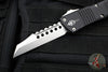 Microtech Combat Warhound OTF Knife- Black Handle- Stonewash Plain Edge Blade 219W-10 S