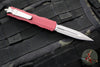 Microtech Dirac- Double Edge- Merlot Red Handle- Apocalyptic Blade HW 225-10 APMR