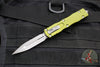 Microtech Dirac- Double Edge- OD Green Handle- Apocalyptic Blade HW 225-10 APOD