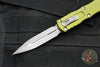 Microtech Dirac- Double Edge- OD Green Handle- Apocalyptic Blade HW 225-10 APOD