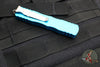 Microtech Dirac OTF Knife- Double Edge- Turquoise Handle- Stonewash Part Serrated Blade  225-11 TQ