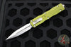 Microtech Dirac OTF Knife- Double Edge- OD Green Handle- Stonewash Full Serrated Blade 225-12 OD