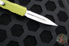 Microtech Dirac OTF Knife- Double Edge- OD Green Handle- Stonewash Full Serrated Blade 225-12 OD