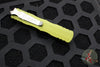 Microtech Dirac OTF Knife- Double Edge- OD Green Handle- Stonewash Full Serrated Blade 225-12 OD