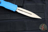 Microtech Dirac OTF Knife- Double Edge- Blue with Bronzed Blade HW 225-13 BL