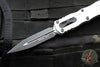 Microtech Dirac OTF Knife- Double Edge- Clear Finished Handle- Black Blade 225-1 CR