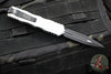 Microtech Dirac OTF Knife- Double Edge- Clear Finished Handle- Black Blade 225-1 CR