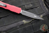 Microtech Dirac OTF Knife- Double Edge- Merlot Red Handle- Black Blade HW 225-1 MR