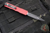 Microtech Dirac OTF Knife- Double Edge- Red Handle- Black Blade HW 225-1 RD