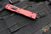 Microtech Dirac OTF Knife- Double Edge- Red Handle- Black Blade HW 225-1 RD