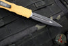 Microtech Dirac OTF Auto Knife- Double Edge- Tan Handle- Black Blade HW 225-1 TA