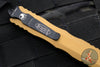 Microtech Dirac OTF Auto Knife- Double Edge- Tan Handle- Black Blade HW 225-1 TA