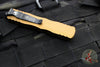 Microtech Dirac OTF Auto Knife- Double Edge- Tan Handle- Black Blade HW 225-1 TA