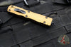 Microtech Dirac OTF Auto Knife- Double Edge- Tan Handle- Black Blade HW 225-1 TA