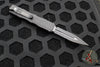 Microtech Dirac OTF Knife- Double Edge- Tactical- Black Part Serrated Blade 225-2 T