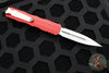 Microtech Dirac OTF Knife- Double Edge- Red Handle- Satin Blade 225-4 RD