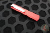 Microtech Dirac OTF Knife- Double Edge- Red Handle- Satin Blade 225-4 RD