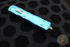 Microtech Dirac OTF Knife- Double Edge- Turquoise Handle- Satin Part Serrated Blade HW 225-5 TQ