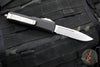Microtech UTX-85 OTFKnife- Single Edge- Black Handle- Stonewash Part Serrated Blade 231-11
