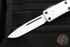 Microtech UTX-85 OTF Knife- Single Edge- Stormtrooper- White Distressed Finished Handle- Deep Etched Logo- White Blade 231-1 STD