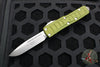 Microtech UTX-85 II OTF Knife- Single Edge- OD Green Handle- Stonewash Blade 231II-10 ODS