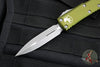 Microtech UTX-85 OTF Knife- Double Edge- OD Green Handle- Apocalyptic Blade 232-10 APOD